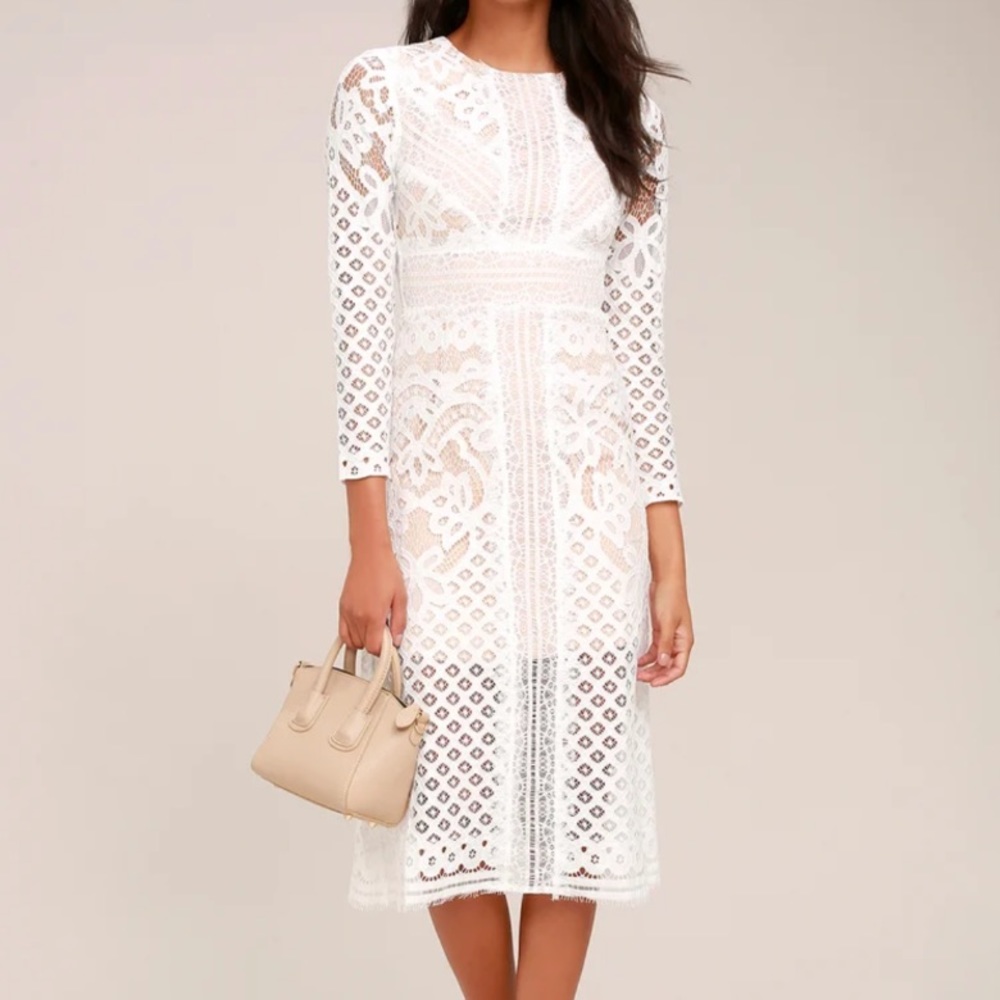 Keepsake The Label NWT Bridges Dress in Ivory 🤍